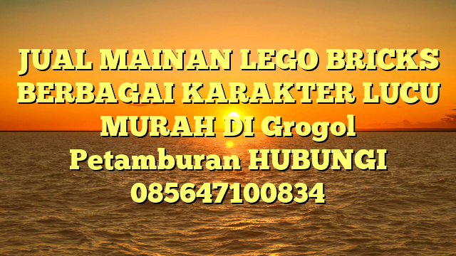JUAL MAINAN LEGO BRICKS BERBAGAI KARAKTER LUCU MURAH DI Grogol Petamburan HUBUNGI 085647100834