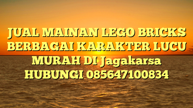 JUAL MAINAN LEGO BRICKS BERBAGAI KARAKTER LUCU MURAH DI Jagakarsa HUBUNGI 085647100834