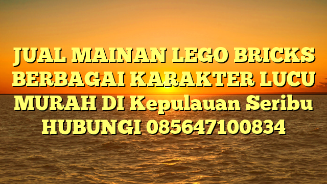 JUAL MAINAN LEGO BRICKS BERBAGAI KARAKTER LUCU MURAH DI Kepulauan Seribu HUBUNGI 085647100834