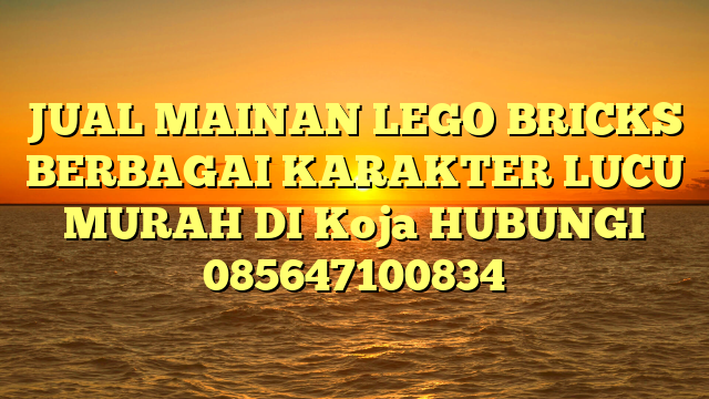 JUAL MAINAN LEGO BRICKS BERBAGAI KARAKTER LUCU MURAH DI Koja HUBUNGI 085647100834
