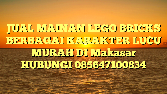 JUAL MAINAN LEGO BRICKS BERBAGAI KARAKTER LUCU MURAH DI Makasar HUBUNGI 085647100834