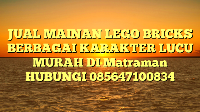 JUAL MAINAN LEGO BRICKS BERBAGAI KARAKTER LUCU MURAH DI Matraman HUBUNGI 085647100834